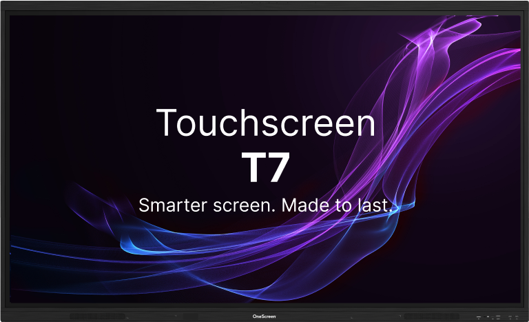 OneScreen T7-86 - Pantalla Onescreen 86" T7 - Pantalla interactiva, tecnología multitáctil. EDLA, 4K UHD Android 13.